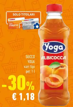 Conad Succo YOGA vari tipi pet offerta
