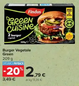 Carrefour Market Burger Vegetale Green offerta