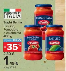 Carrefour Market Sughi Barilla offerta