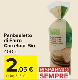 Carrefour Market Panbauletto di Farro Carrefour Bio offerta
