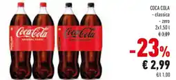 Conad COCA COLA classica zero offerta