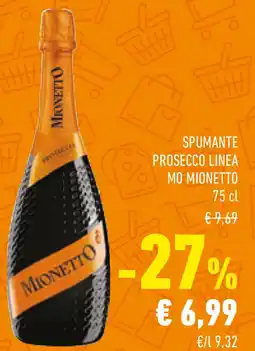 Conad Spumante prosecco linea mo MIONETTO offerta