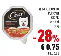 Conad Alimento umido per cani CESAR vari tipi offerta