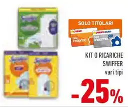 Conad Kit o ricariche SWIFFER vari tipi offerta