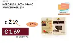 Prezzemolo e Vitale Moro fusilli con grano saraceno offerta