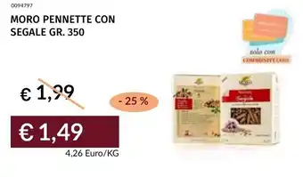 Prezzemolo e Vitale Moro pennette con segale offerta