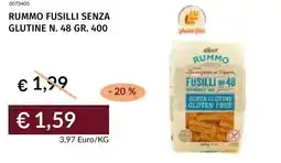 Prezzemolo e Vitale Rummo fusilli senza glutine n. 48 offerta