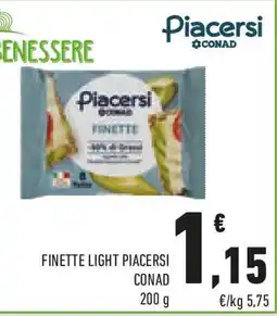 Conad Finette light PIACERSI CONAD offerta