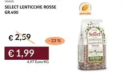 Prezzemolo e Vitale Select lenticchie rosse offerta