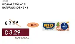Prezzemolo e Vitale Rio mare tonno al naturale offerta