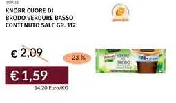 Prezzemolo e Vitale Knorr cuore di brodo verdure basso contenuto sale offerta