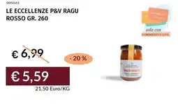 Prezzemolo e Vitale Le eccellenze p&v ragu rosso offerta