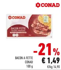Conad Bacon a fette CONAD offerta