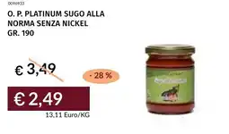 Prezzemolo e Vitale O. p. platinum sugo alla norma senza nickel offerta
