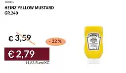 Prezzemolo e Vitale Heinz yellow mustard offerta