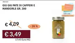 Prezzemolo e Vitale Giu giu pate di capperi e mandorle offerta