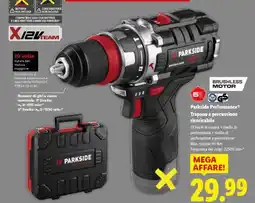 Lidl Parkside Performance Trapano a percussione ricaricabile offerta