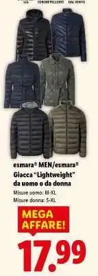 Lidl esmara MEN/esmara Giacca “Lightweight” da uomo o da donna offerta