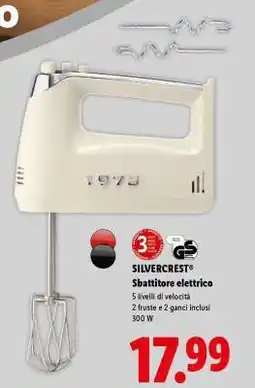 Lidl SILVERCREST Sbattitore elettrico offerta