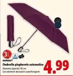 Lidl esmara Ombrello pieghevole automatico offerta
