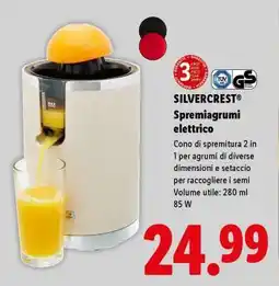Lidl SILVERCREST Spremiagrumi elettrico offerta