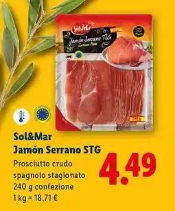 Lidl Sol&Mar Jamón Serrano STG offerta