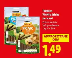 Lidl Friskies Picnic sticks per cani offerta