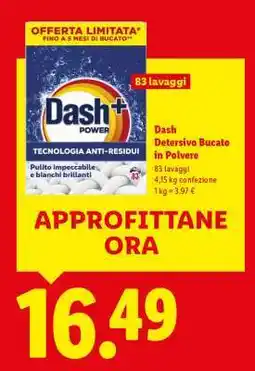 Lidl Dash Detergente Bucato in Polvere offerta