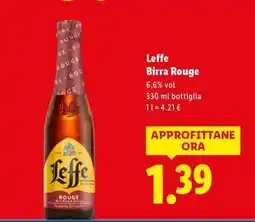 Lidl Leffe Birra Rouge offerta