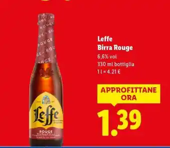 Lidl Leffe Birra Rouge offerta
