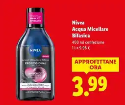 Lidl Nivea Acqua Micellare Bifasica offerta
