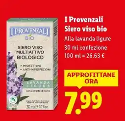 Lidl I Provenzali Siero viso bio offerta