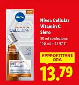 Lidl Nivea Cellular Vitamin C Siero offerta