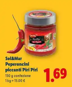 Lidl Sol&Mar Peperoncini piccanti Piri Piri offerta