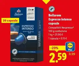 Lidl Bellarom Espresso intenso capsule offerta