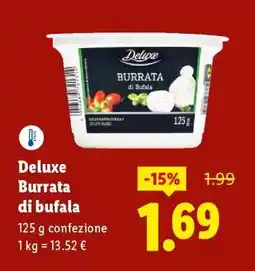 Lidl Deluxe Burrata di bufala offerta