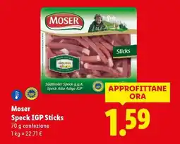 Lidl Moser Speck IGP Sticks offerta