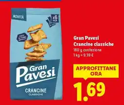 Lidl Gran Pavesi Crancine classiche offerta