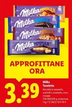 Lidl Milka Tavolette offerta
