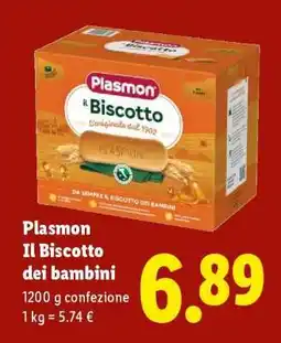 Lidl Plasmon Il Biscotto dei bambini offerta
