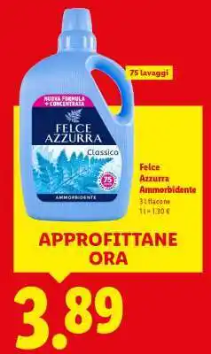 Lidl FELCE AZZURRA Ammorbidente offerta