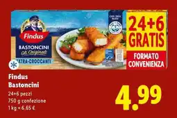 Lidl Findus Bastoncini offerta