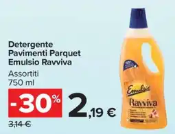 Carrefour Detergente Pavimenti Parquet Emulsio Ravviva offerta