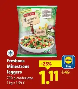 Lidl Freshona Minestrone leggero offerta