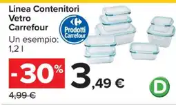 Carrefour Linea Contenitori Vetro Carrefour offerta