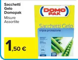 Carrefour Sacchetti Gelo Domopak offerta
