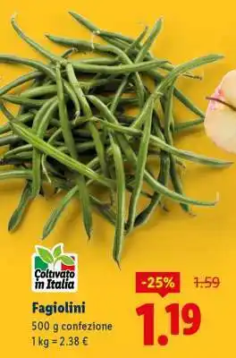 Lidl Fagiolini offerta