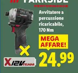Lidl PARKSIDE PERFORMANCE Avvitatore a percussione ricaricabile offerta
