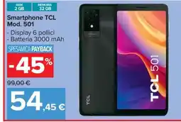 Carrefour Smartphone TCL Mod. 501 offerta
