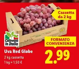 Lidl Uva Red Globe offerta